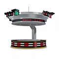 Smart Traffic Control Post With Safety Warning System And Modern Structure