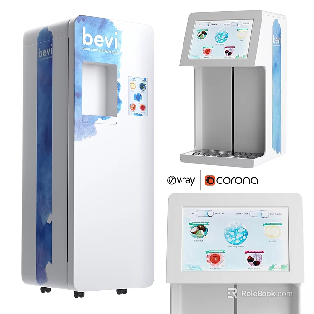 Avray Corona Modern Beverage Dispenser Kitchenware With Digital Touch Screen Design 3d model 