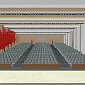 Modern Spacious Conference Hall With Neat Comfortable Seats And Functional Stage For Various Official Events