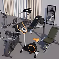 Essential Home Gym Sports Equipment Including Treadmill Dumbbells Exercise Bike And Bench Press