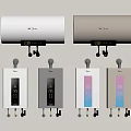 Midea Electric Water Heaters Storage And Tankless Types Modern Design Digital Display Various Colors