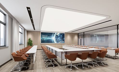 Modern Conference Room 3d model