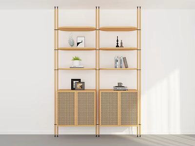 Modern Bookshelf 3d model