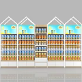 Display Shelves With Multi Layer Design Various Styles For Retail Stores Colorful And Wooden Structures