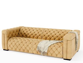 Post-modern double sofa 3d model