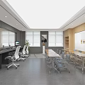 School recording and broadcasting classroom recording and broadcasting room classroom 3d model