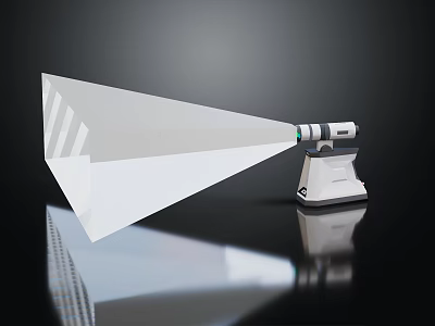 Advanced Projection Monitoring Device With Clear Projection Beam And Sturdy Base Stand Structure 3d model