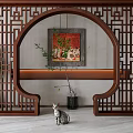 New Medium Door Arch Partition 3d model