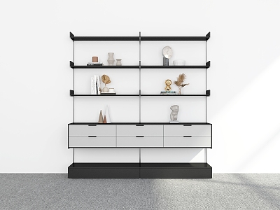 Modern Bookshelf Bookcase Rack Storage Cabinet Rack Decorative Cabinet Rack Bookshelf Storage Rack 3d model