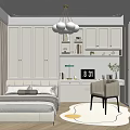 Modern Tatami Bedroom Interior Design With Tatami Bed Storage Cabinets Desk And Area Rug