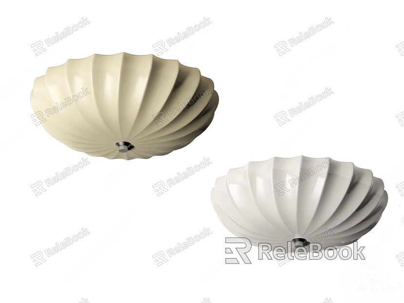 Cream wind ceiling lamp model