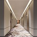 New Chinese Hotel Aisle Hotel Corridor 3d model