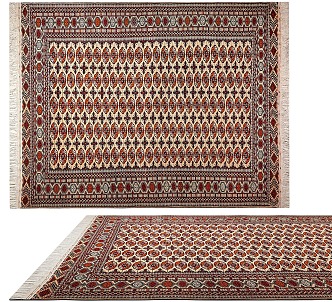 Nordic Ethnic Style Large Area Crystal Velvet Persian Carpet Turkish Bedside Living Room Tea American Style Retro European Style Ethnic Style Living Room Country Simple 3d model