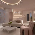Modern Beauty Hair Salon Interior With Stylish Chairs Mirrors And Relaxing Ambience