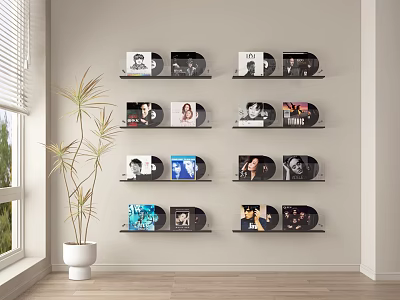 Modern record film CD 3d model
