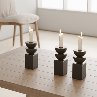 Modern Candle Ornaments 3d model