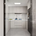 Modern Minimalist Open Living And Dining Room Interior Design With Cozy Sofas And Large Windows