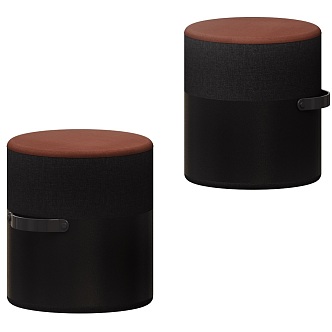 Plot Casual Column Stool 18 3d model