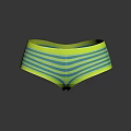 Yellow and Blue Striped Briefs with Comfortable Elastic Waistband for Daily Wear