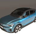 Modern Blue SUV With Black Roof Sleek Body And Stylish Wheel Design