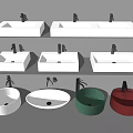 Modern wash basin wash basin wash basin table basin 3d model