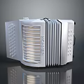 Classic Morino Accordion In Silver Metallic Finish With Folded Bellows And Side Buttons