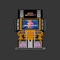 Modern game machine dancing machine large game machine 3d model
