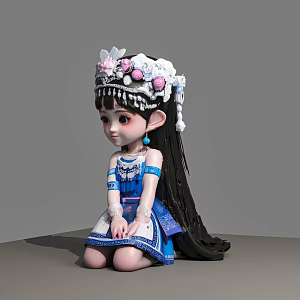 Minority Beauty Minority Beauty Ornaments 3d model