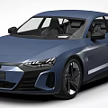 Audi Blue Sports Coupe Featuring Sleek Body Sharp Headlights And Stylish Wheels