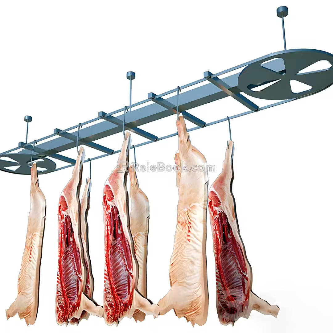 Pork display stand 3d model