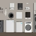 Modern Washing Machine Collection With Front Loading And Top Loading Designs In Gray And White