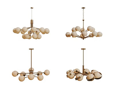 Modern Chandelier Art Chandelier Spherical Chandelier 3d model