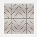 Modern Soft Padded Wall Panel with Geometric Beige Textured Design Surface
