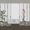 Stylish Frosted Glass Folding Doors Enhance Modern Bathroom Open Space Design