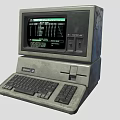 Vintage Desktop Computer With CRT Monitor Classic Keyboard And Retro Design