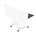 Modern Meeting Room With Mobile White Partition Screen And Rolling Casters
