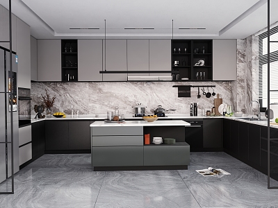 Modern Kitchen 3d model