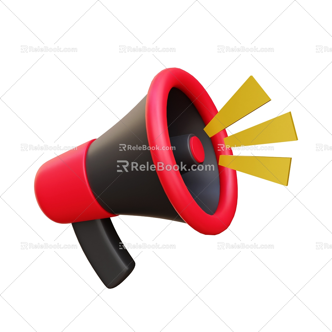 Loudspeaker Loudspeaker Electronic Horn Cartoon Horn 3d model