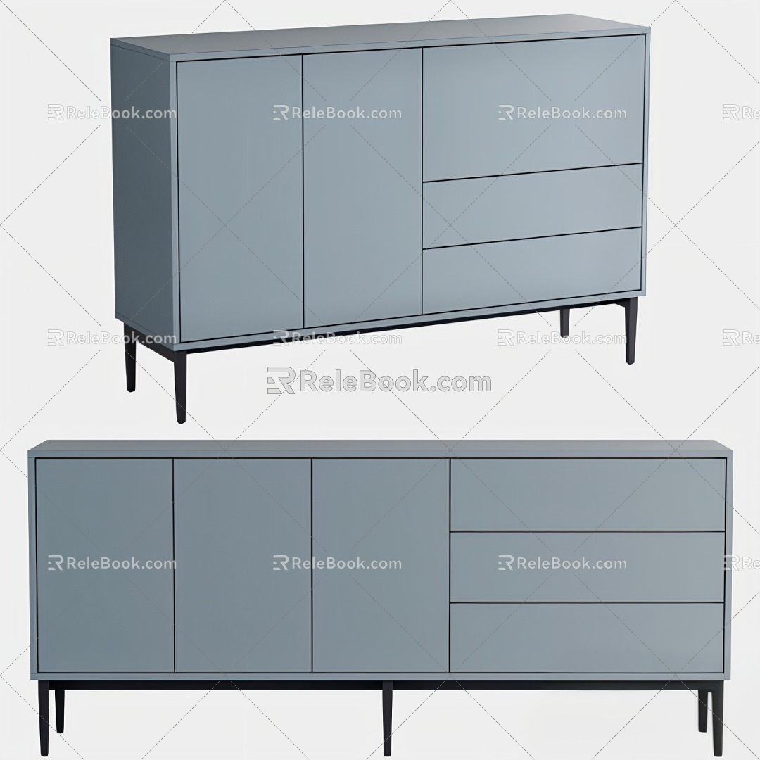 TV Cabinet Side Cabinet 3d model