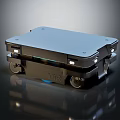 Advanced Modern Mobile Transport Box With Wheels And Flat Platform For Logistics Use 3d model