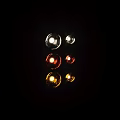 Modern Unique Amber Glass Wall Sconces With Oval And Round Shapes For Interior Decor