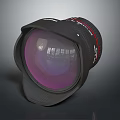 Professional High Definition Camera Lens With Red Ring Lens Hood Purple Coating And Durable Design