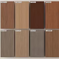 Different Wood Grain Color Samples For Interior Design And Decoration 3d model