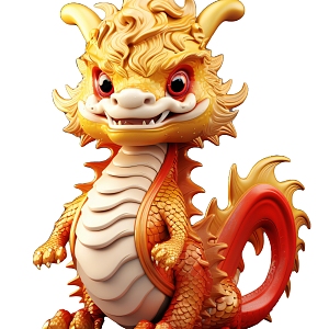 Dragon Year Decoration Dragon Country Tide Dragon IP Image Dragon Element Cartoon Dragon Mascot Lovable Dragon Digit Dragon Zodiac 3d model