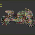 Sporty Racing Motorcycle with Number 99 Yellow Black Livery Streamlined Design and Alloy Wheels
