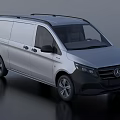 Silver Cargo Van Modern Design Exterior With Roof Rails Sleek Body And Commercial Features