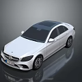 Sleek White Sedan With Black Roof Modern Design And Stylish Wheels
