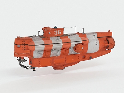 Modern Submarine 3d model