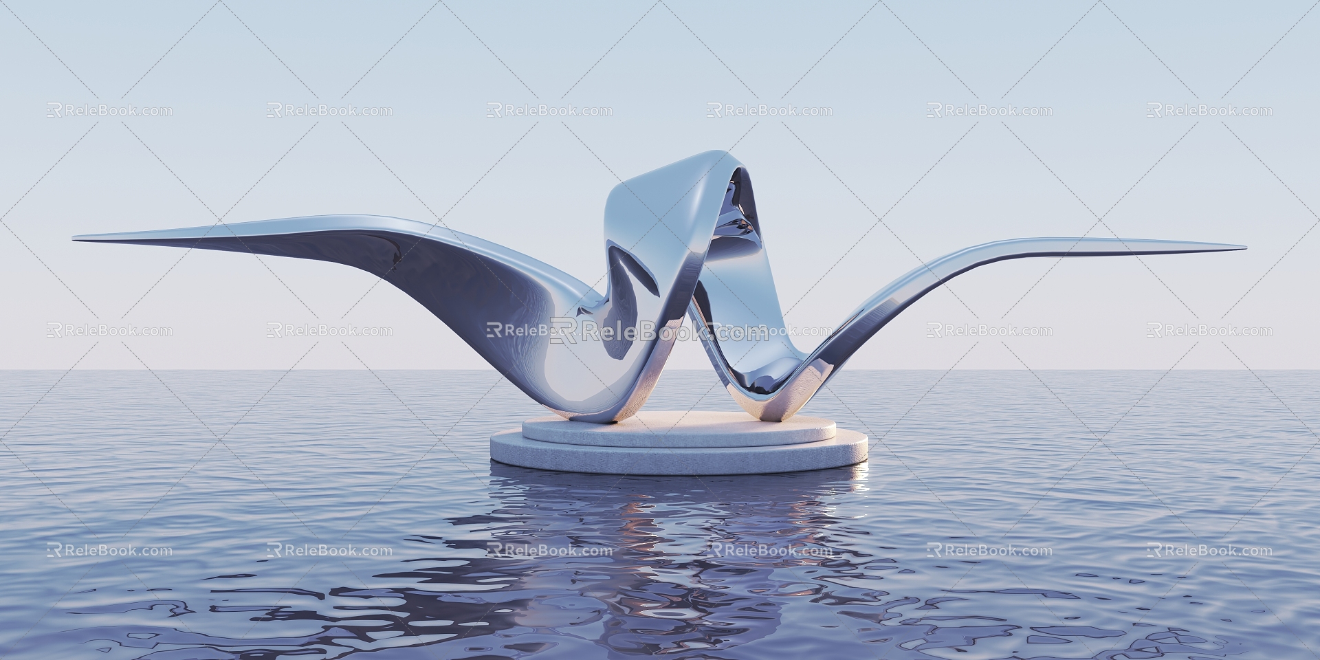 Modern Urban Sculpture Sculpture 3d model