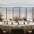 New Chinese Room Restaurant Box 3d model